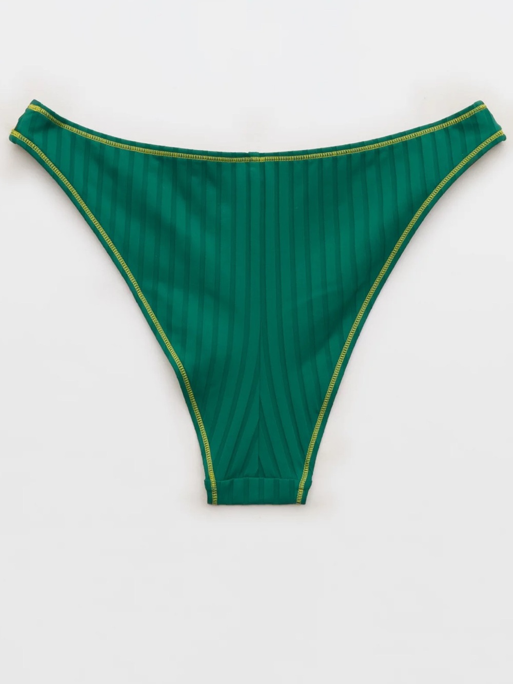 Aerie Ribbed Mid Rise Cheeky Bikini Bottom - Picture 2 of 3